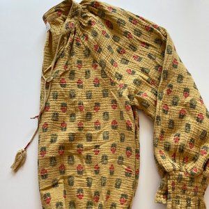Anthropologie x Porridge Elisabeth Peasant Blouse - Size XL